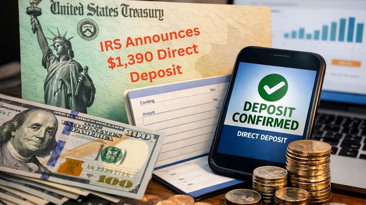 IRS $1,390 Relief Payments Confirmed for January 2026: Eligibility and Deposit Details