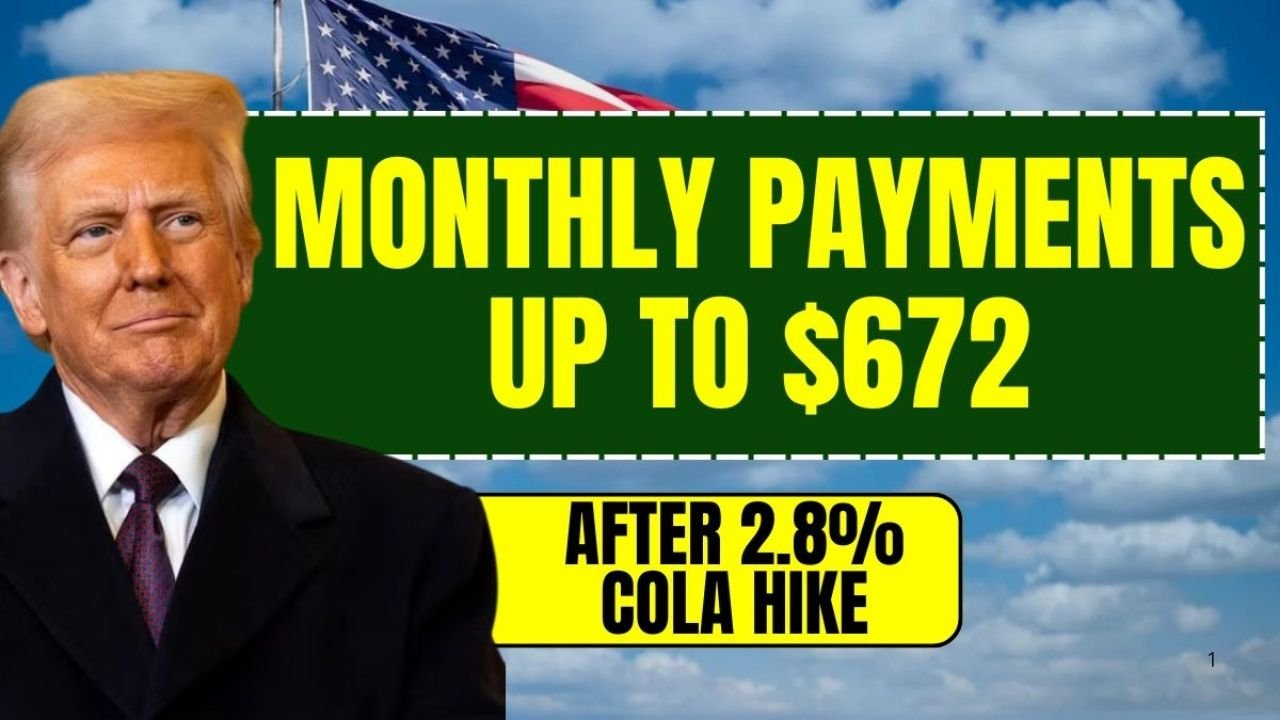 Social Security 2025: Monthly Payments Rise Up to $672 After 2.8% COLA Increase